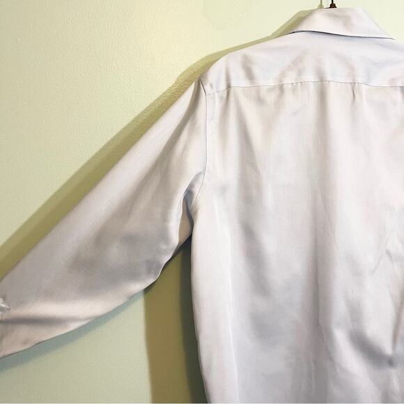 MICHAEL Michael Kors Men's Light Blue Collared Long Sleeve Dress Shirt Size 16.5 - Picture 5 of 13